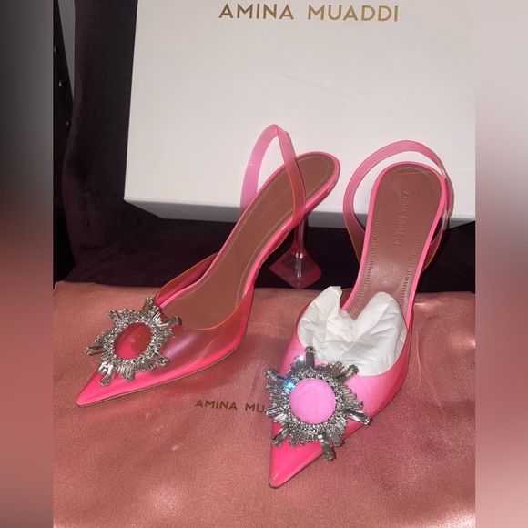 Begum glass slingback pump - Picture 1 of 11